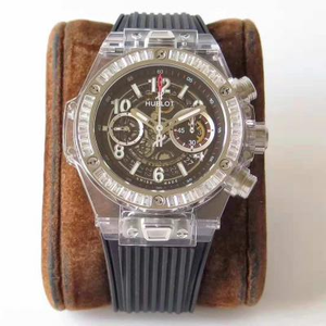 Transparent shell Hublot diamond ring one to one replica men's mechanical watch HB factory super new product