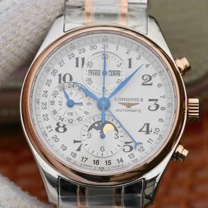 GS Longines Master Moon Phase L2.773.4.78.3 watch adopts Shanghai 7751 movement to change the original L.687 movement stainless steel strap