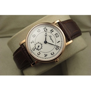 Swiss Movement Longines Men's Watch Master Series Men's Mechanical Watch L4.785.8.73.2 18K Rose Gold No Calendar Swiss Movement
