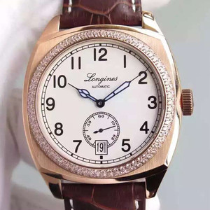 Longines L2.794.4.53.0 Retro Traditional Series Automatic Mechanical Square.