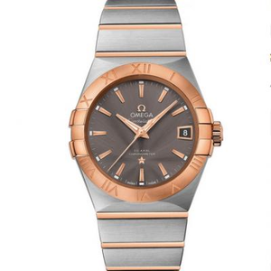 VS Omega Constellation Series 123.20.38.21.06.002 Brown Rose Gold 38mm Men's Mechanical Watch