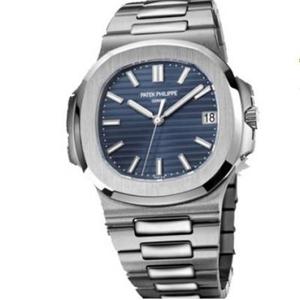 PF factory Patek Philippe Nautilus series 5711_1P blue-faced mechanical men's watch, the king of top replica watches and steel watches