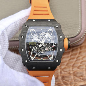 NT Richard Mille RM-035 Free 1 pair of spare tape + 2 handles multi-color rubber ring Men's watch Silicone strap Automatic mechanical movement