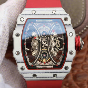 Richard Mille RM53-01 case is made of TPT carbon fiber, which is extremely strong, shock-resistant and damage-resistant, and has a suspended skeleton movement. Men’s automatic machinery