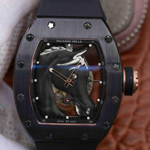 Richard Mille succeeded in RM52-02 tape ceramic men's automatic mechanical watchTop replica Richard Mille RM53-01 men's automatic mechanical watch high-end carbon fiber