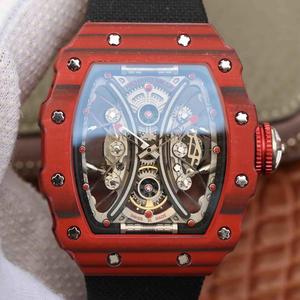 kv Richard Mille RM53-01 men's mechanical watch TPT carbon fiber high-end material