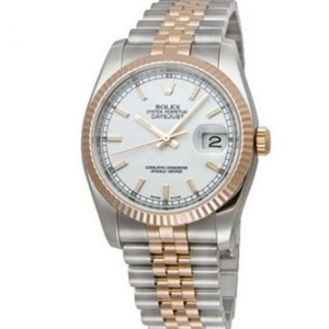 Rolex 116231.WSJ log 36mm rose gold 14k gold-covered series neutral mechanical watch in N factory white face