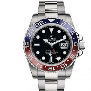 EW Factory Rolex 116719-BLRO Greenwich Red Blue Circle Black Face Three Strap Men's Mechanical Watch