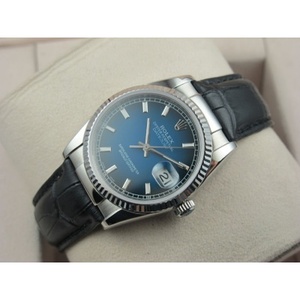 Rolex Rolex Watch Datejust Leather Strap Men's Watch Swiss Import Movement Hong Kong Assembly