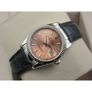 Rolex Rolex Watch Datejust Strap Pink Face Men's Watch Swiss ETA2836 Automatic Mechanical Movement