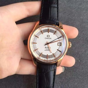 V6 Factory Omega Butterfly Series Rose Gold Men's Mechanical Watch