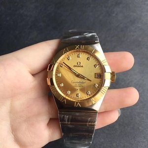 V6 Factory Omega Constellation Series Men's Mechanical Watch Between Gold (Multicolor)