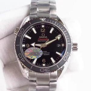 New MKS Omega Planet Ocean 600m 42mm Series Watch Automatic Mechanical Movement Stainless Steel Strap Men