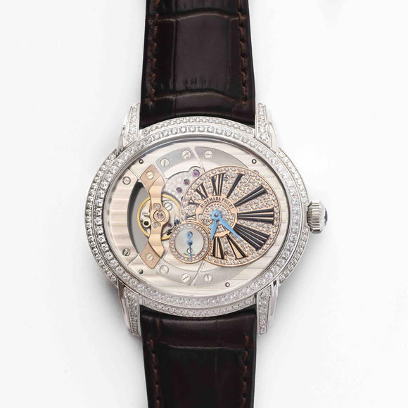 V9 Audemars Piguet Millennium Series 15350 White Gold Diamond Small Dial Men's Mechanical Watch - Trykk på bildet for å lukke