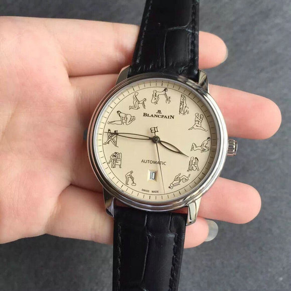 Blancpain Erotica watch is worn by the MK factory, size 38x11.5mm - Trykk på bildet for å lukke