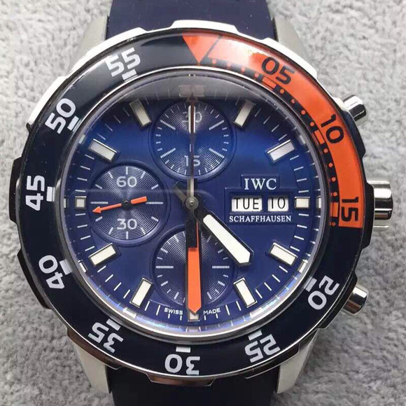 IWC Ocean Time Series New 7750 Chronograph Mechanical Movement Men's Watch - Trykk på bildet for å lukke