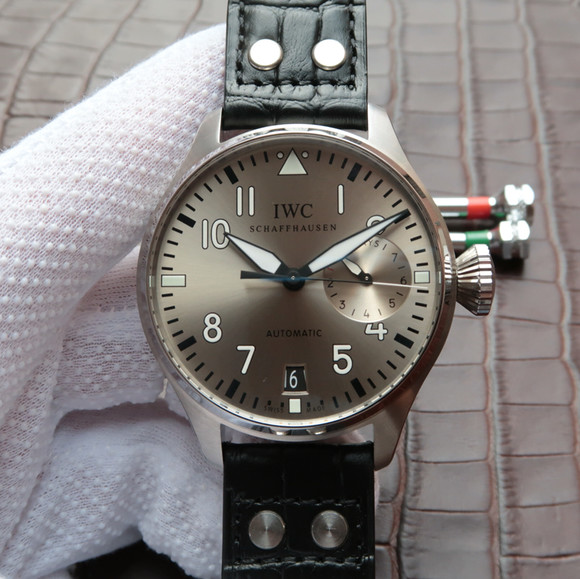 IWC IW500906 new Dafei 7-day chain mechanical men's watch, true kinetic energy display at 3 o'clock - Trykk på bildet for å lukke