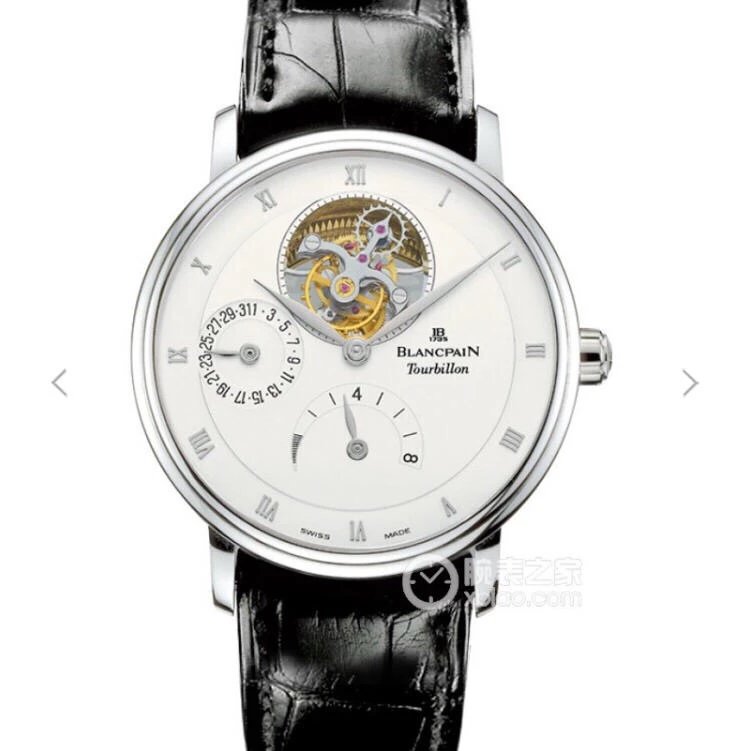 JB Factory Blancpain Classic Series 6025-1542-55 true tourbillon men's watch watch, upgrade 1: the movement is more decked with washing flowers, and original - Trykk på bildet for å lukke