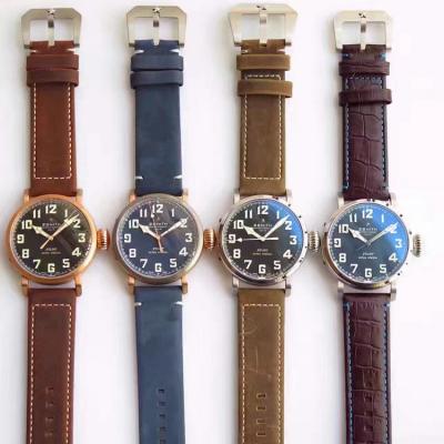 KW produced ZENITH three-dimensional dial, sapphire glass, cowhide strap, men's mechanical watch - Trykk på bildet for å lukke