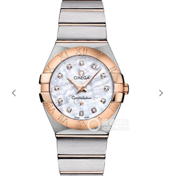 3s Omega Constellation Series 27 Quartz Women's Watch with Fritillary Roman Ring - Trykk på bildet for å lukke
