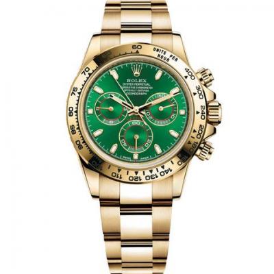 AR factory's top Rolex Daytona series 116508 Jin Ludi 18k gold mechanical chronograph men's watch - Trykk på bildet for å lukke