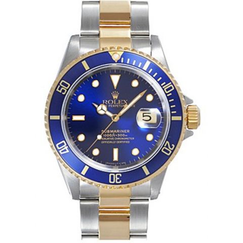 [N Factory Boutique] Rolex SUBMARINER DATE between the gold and blue water ghost top replica watch - Trykk på bildet for å lukke