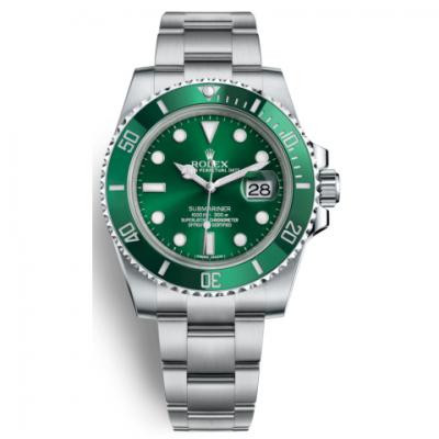 N Factory v8s version of Rolex Green Ghost (Submariner series 116610LV Green Ghost) men's mechanical watch - Trykk på bildet for å lukke