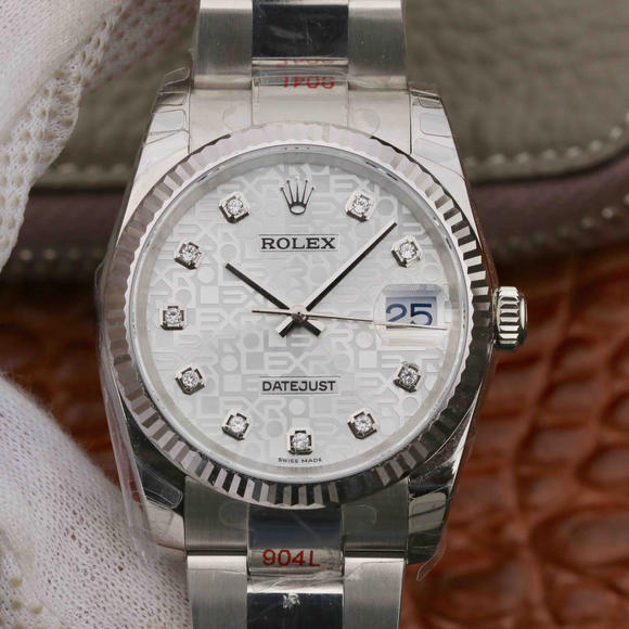 DJ Rolex 116234 Date Super copy of Just36MM series, replica men's watch - Trykk på bildet for å lukke