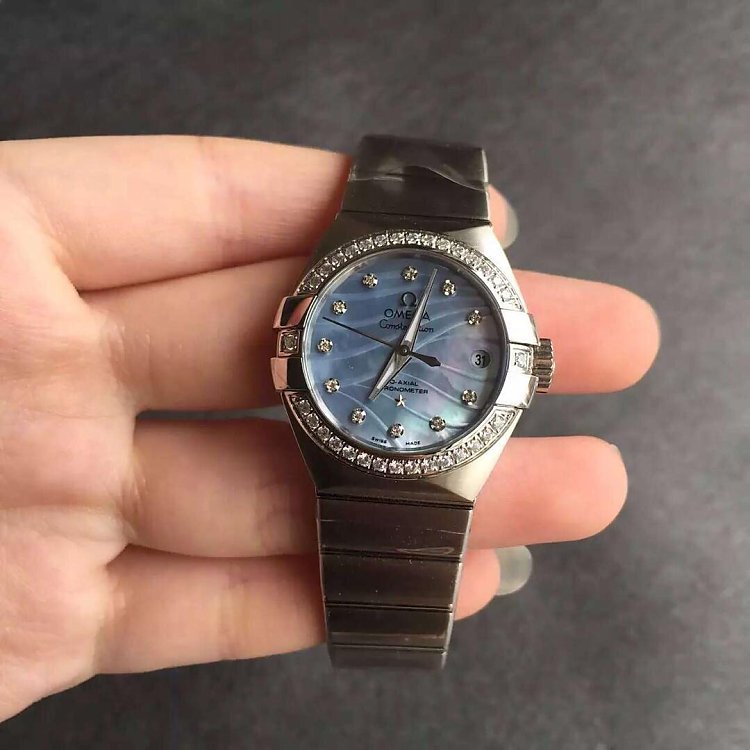 Omega Constellation Series 27mm Women's Mechanical Watch Diamond Edition. - Trykk på bildet for å lukke