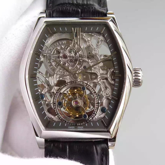 Vacheron Constantin (Malta series hollow tourbillon) mechanical men's watch - Trykk på bildet for å lukke