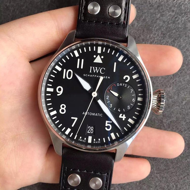 The kinetic energy display of the zf factory IWC black surface is one-to-one open mode - Trykk på bildet for å lukke