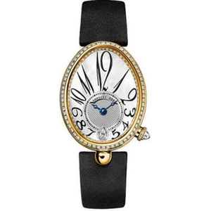 Relógio feminino napolitano Breguet, relógio mecânico de alta qualidade, ouro 18k diamante.