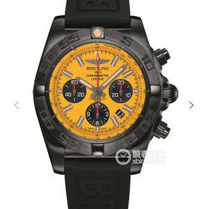 GF fábrica Breitling máquina Mecânica Chronograph 44mm Black Steel Watch Men's Mecânica Chronograph Watch.