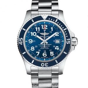 TF Breitling Super Ocean Series A17392D81C1A1 Edição Especial Steel Band Mechanical Blue Dial Watch