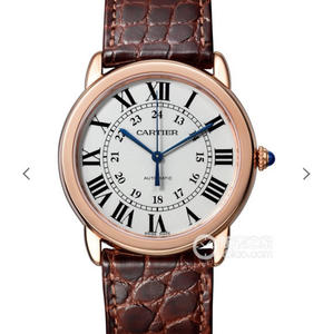 Relógio A8 Cartier London SOLO médio WSRN0021, diâmetro 36mm, espessura 9.46, movimento mecânico original 076 totalmente automático