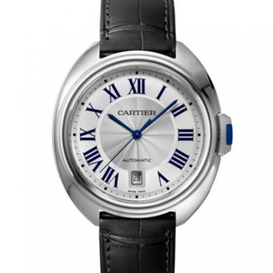 Relógio mecânico masculino Cartier Key Series Movimento 9015 de aço inoxidável importado do Japão.