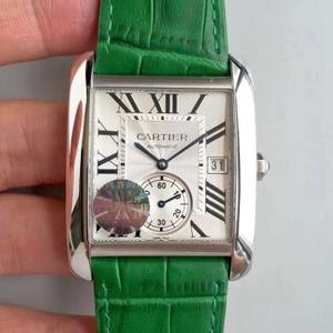 JF boutique CARTIER Andy Lau The same V2 version of the tank series automatic mechanical men's watch Italian cowhide