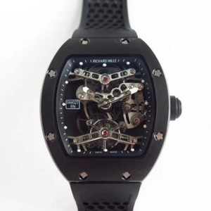 EUR Richard Mille RM 027 Relógio Homem Pulseira de Borracha Turbilhão Movimento Mecânico.