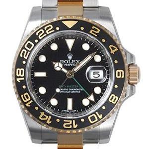 EW Rolex Greenwich Série II 116713-LN-78203 Assista GMT Men's Watch in Gold