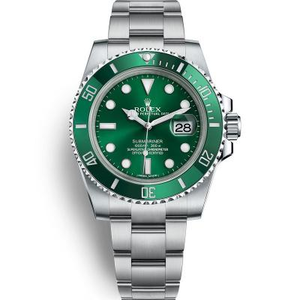 NAIL Rolex 116610LV-97200 Green Water Ghost Men's Watch Inoxidless Steel Strap Automatic Mechanical Movement Close Bottom