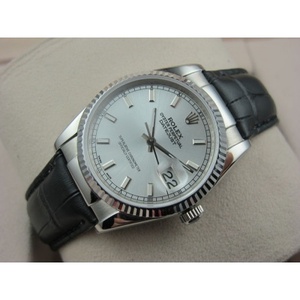 Relógio suíço Rolex Rolex relógio Datejust relógio de cinta de couro masculino movimento ETA