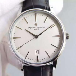 Relógio masculino Vacheron Constantin Heritage Series 85180 / 000G-9230 White Face.