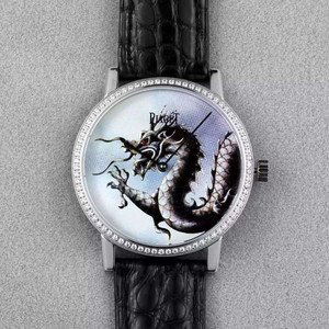 Piaget Dragon e Phoenix série GOA36540 relógio formal ultrafino