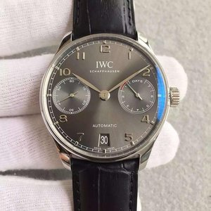 zf fábrica v4 reencenado IWC Português sete relógio de rosto cinza perfeitamente perfeito