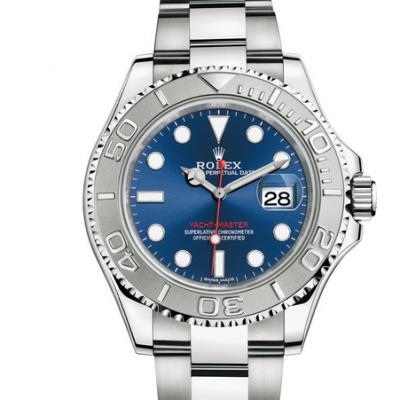 AR fábrica Rolex Yacht-Master 268622 Novo relógio unissex para senhoras banhado a azul.  Clique na imagem para fechar