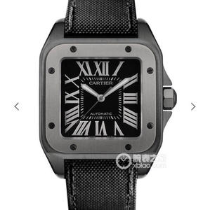 RB Cartier Santos Black Knight The strongest top replica Santos watch on the market Nylon strap RB Cartier Santos Black Knight The strongest top replica Santos watch on the market Nylon strap