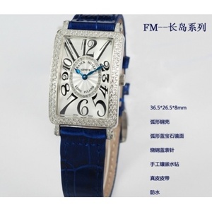 Швейцарские часы Franck Muller женские часы с натуральным кожаным ремешком женские часы