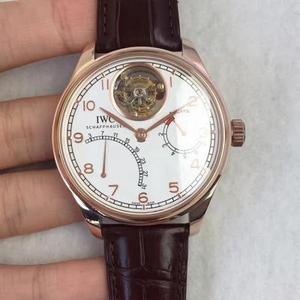 TF IWC Португальский Tourbillon Reverse Series, оснащенный индивидуальной версией IWC Auto 51900 автоматического истинного движения турбийона