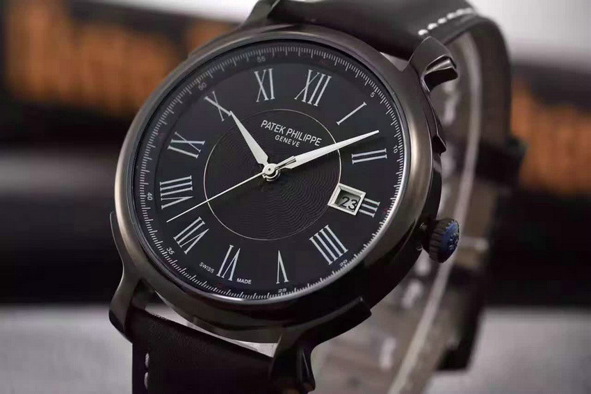 Noob завод Patek Philippe наследия классические мужские механические часы пояса 