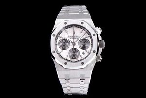 JH Upgraded AP Royal Oak Series AISA7750 Automatic Chronograph Movement Stainless Steel Strap Men's Watch